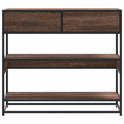 vidaXL Konsolentisch Braun Eichen-Optik 90x35x80 cm Holzwerkstoff