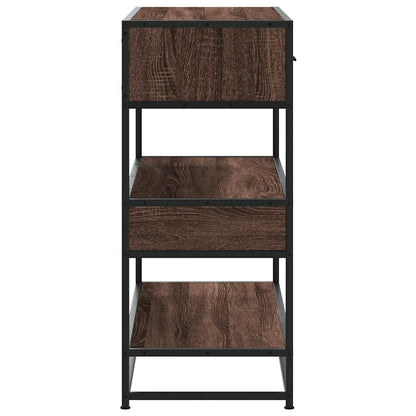 vidaXL Konsolentisch Braun Eichen-Optik 90x35x80 cm Holzwerkstoff