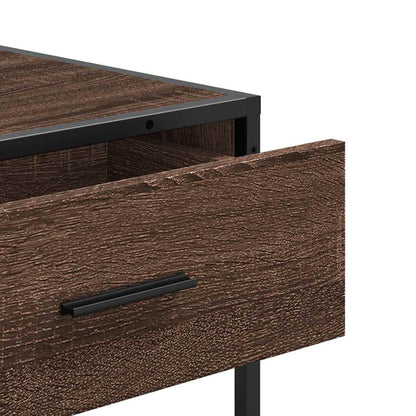 vidaXL Konsolentisch Braun Eichen-Optik 90x35x80 cm Holzwerkstoff