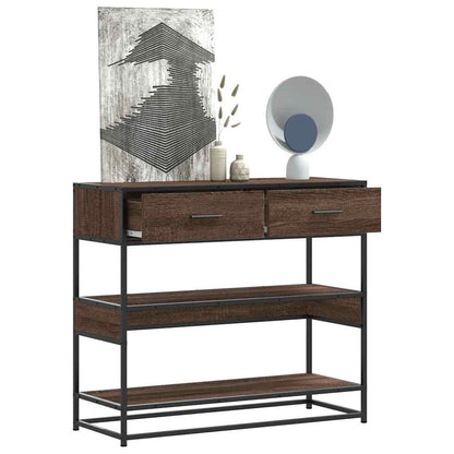 vidaXL Konsolentisch Braun Eichen-Optik 90x35x80 cm Holzwerkstoff