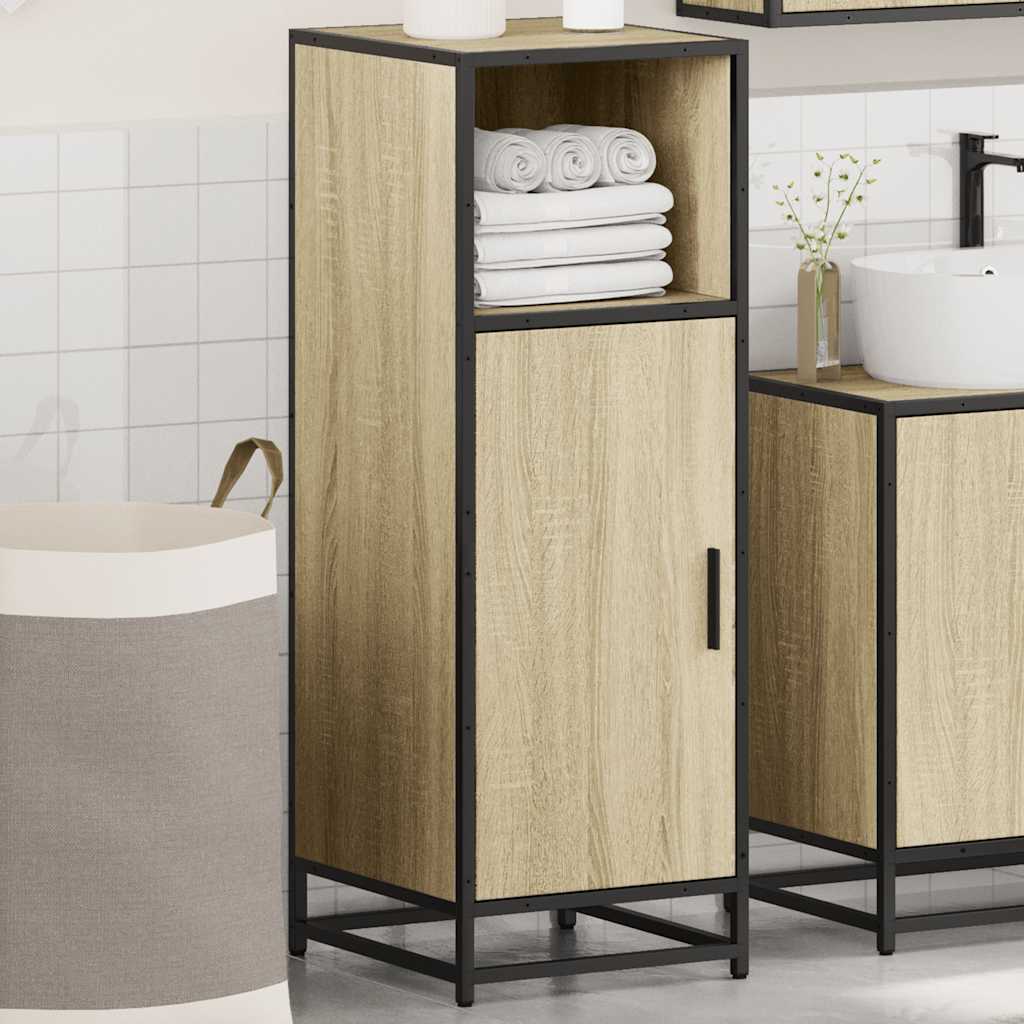 vidaXL Meuble de salle de bain chêne Sonoma 35x37,5x100 cm bois d'ingénierie