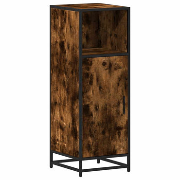 vidaXL Badschrank Räuchereiche 35x37,5x100 cm Holzwerkstoff
