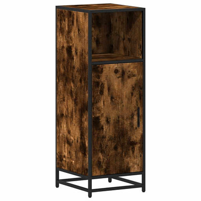 vidaXL Badschrank Räuchereiche 35x37,5x100 cm Holzwerkstoff
