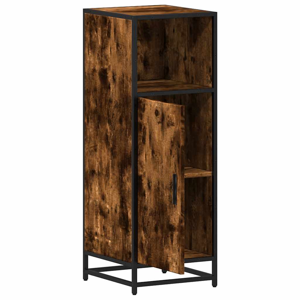 vidaXL Badschrank Räuchereiche 35x37,5x100 cm Holzwerkstoff