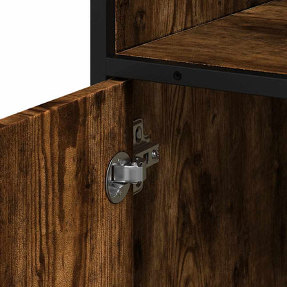 vidaXL Badschrank Räuchereiche 35x37,5x100 cm Holzwerkstoff