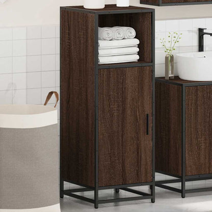 vidaXL Badschrank Braun Eichen-Optik 35x37,5x100 cm Holzwerkstoff