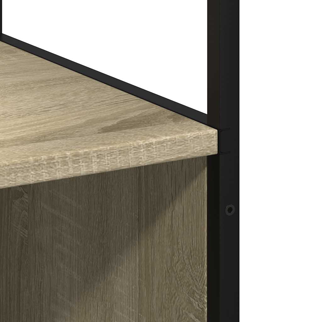 vidaXL Meuble de salle de bain chêne Sonoma 35x37,5x166 cm Aggloméré