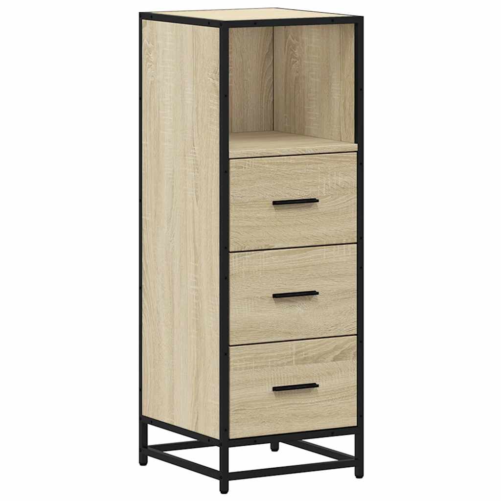 vidaXL Meuble de salle de bain chêne Sonoma 35x37,5x100 cm bois d'ingénierie