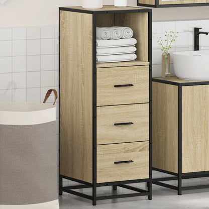 vidaXL Meuble de salle de bain chêne Sonoma 35x37,5x100 cm bois d'ingénierie
