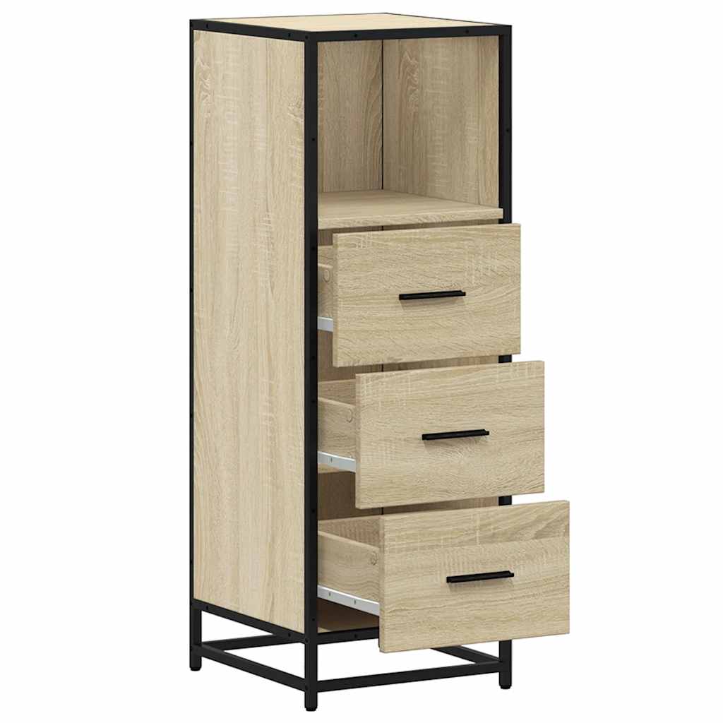 vidaXL Meuble de salle de bain chêne Sonoma 35x37,5x100 cm bois d'ingénierie