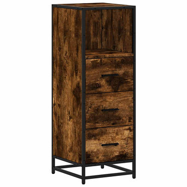 vidaXL Badschrank Räuchereiche 35x37,5x100 cm Holzwerkstoff