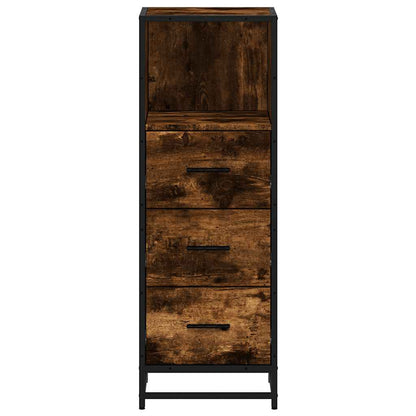 vidaXL Badschrank Räuchereiche 35x37,5x100 cm Holzwerkstoff