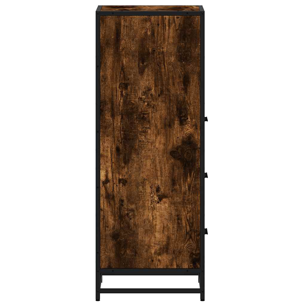 vidaXL Badschrank Räuchereiche 35x37,5x100 cm Holzwerkstoff