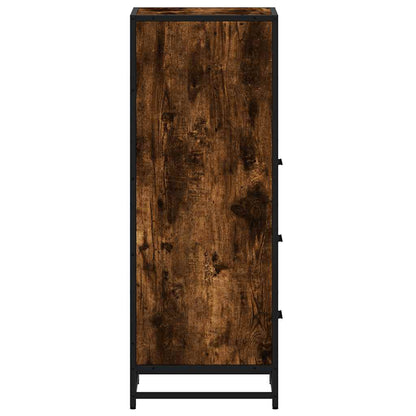 vidaXL Badschrank Räuchereiche 35x37,5x100 cm Holzwerkstoff