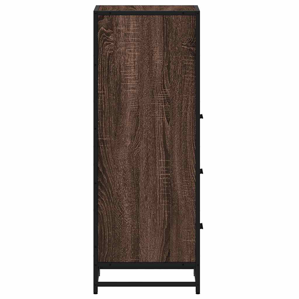 vidaXL Badschrank Braun Eichen-Optik 35x37,5x100 cm Holzwerkstoff