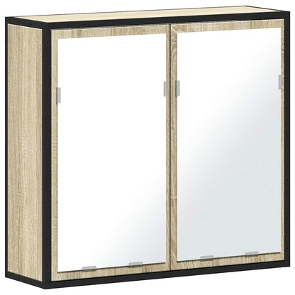 vidaXL Armoire de toilette à miroir chêne Sonoma 65 x 20 x 60 cm en bois d'ingénierie
