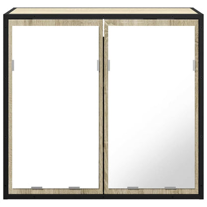 vidaXL Armoire de toilette à miroir chêne Sonoma 65 x 20 x 60 cm en bois d'ingénierie