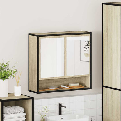 vidaXL Armoire de toilette Sonoma Chêne 65 x 20 x 60 cm Bois d'ingénierie