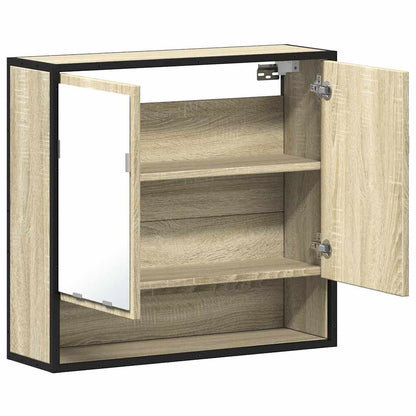 Badezimmer-Spiegelschrank Sonoma-Eiche 65 x 20 x 60 cm Holzwerkstoff