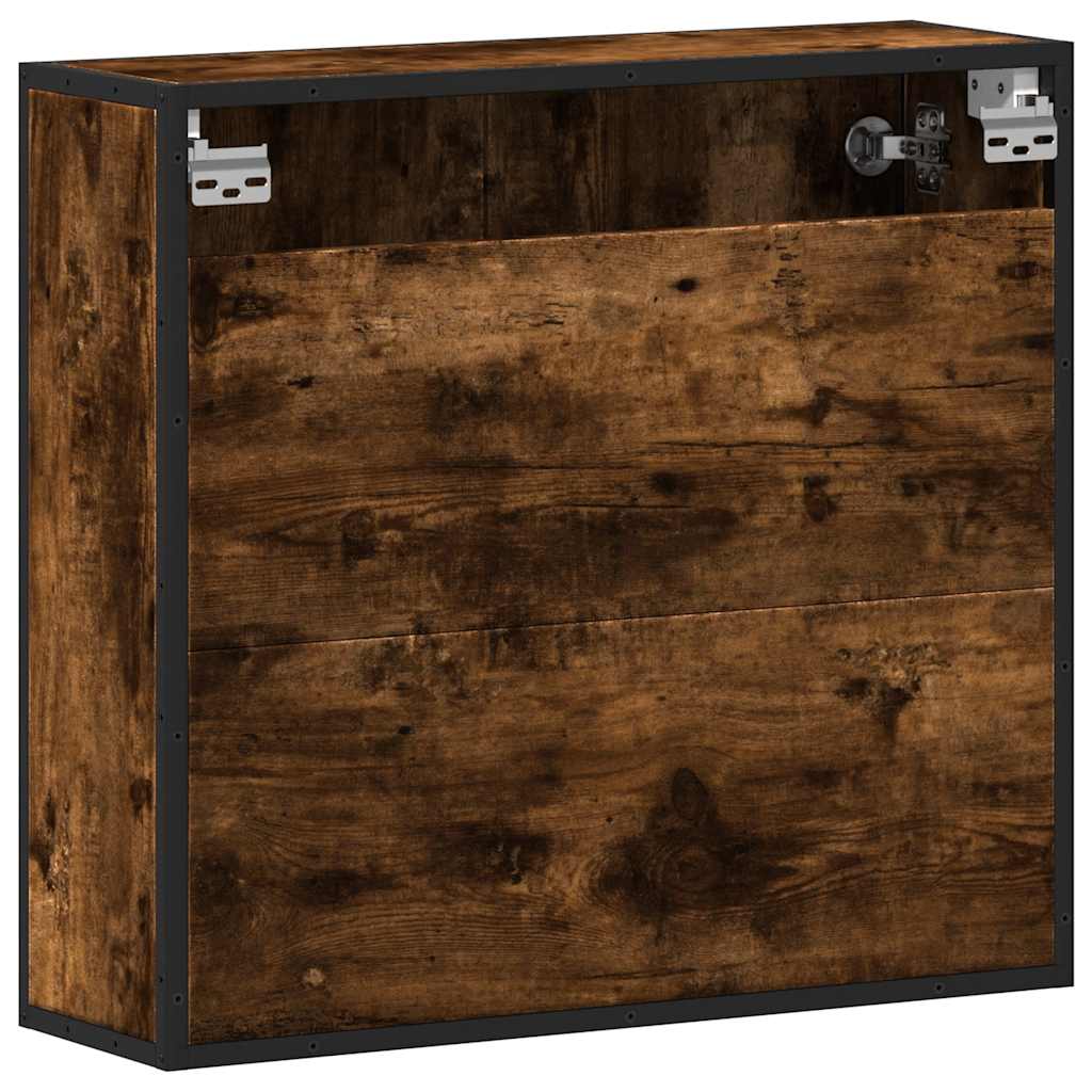 vidaXL Bad-Spiegelschrank Räuchereiche 65x20x60 cm Holzwerkstoff