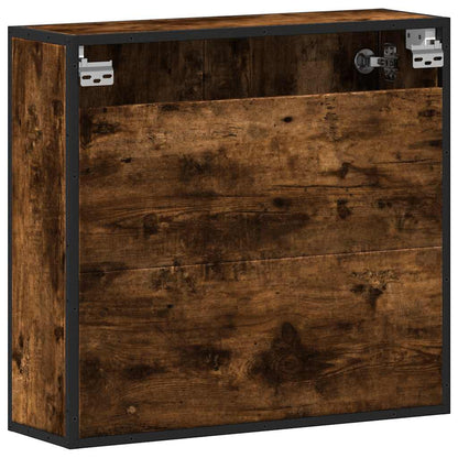 vidaXL Bad-Spiegelschrank Räuchereiche 65x20x60 cm Holzwerkstoff