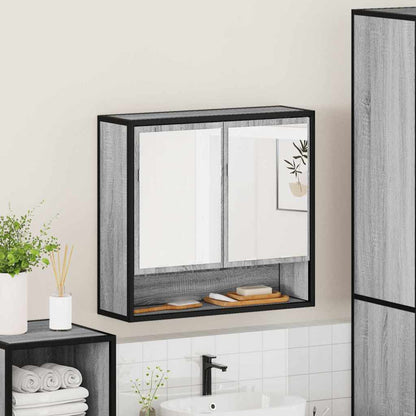 vidaXL Armoire de toilette Gris Sonoma 65x20x60 cm Bois d'ingénierie