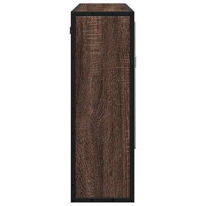 vidaXL Bad-Spiegelschrank Braun Eichen-Optik 65x20x60 cm Holzwerkstoff