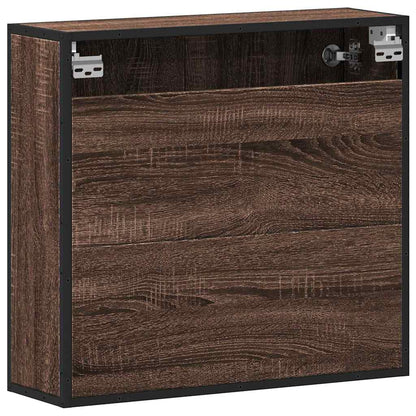 vidaXL Bad-Spiegelschrank Braun Eichen-Optik 65x20x60 cm Holzwerkstoff