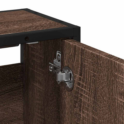 vidaXL Bad-Spiegelschrank Braun Eichen-Optik 65x20x60 cm Holzwerkstoff