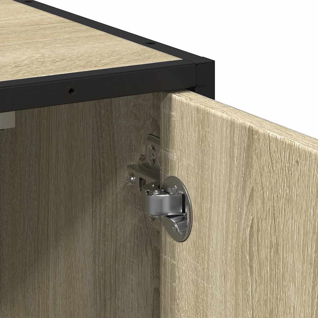 vidaXL Badezimmer-Waschbeckenschrank Sonoma-Eiche 65 x 33 x 60 cm Holzwerkstoff