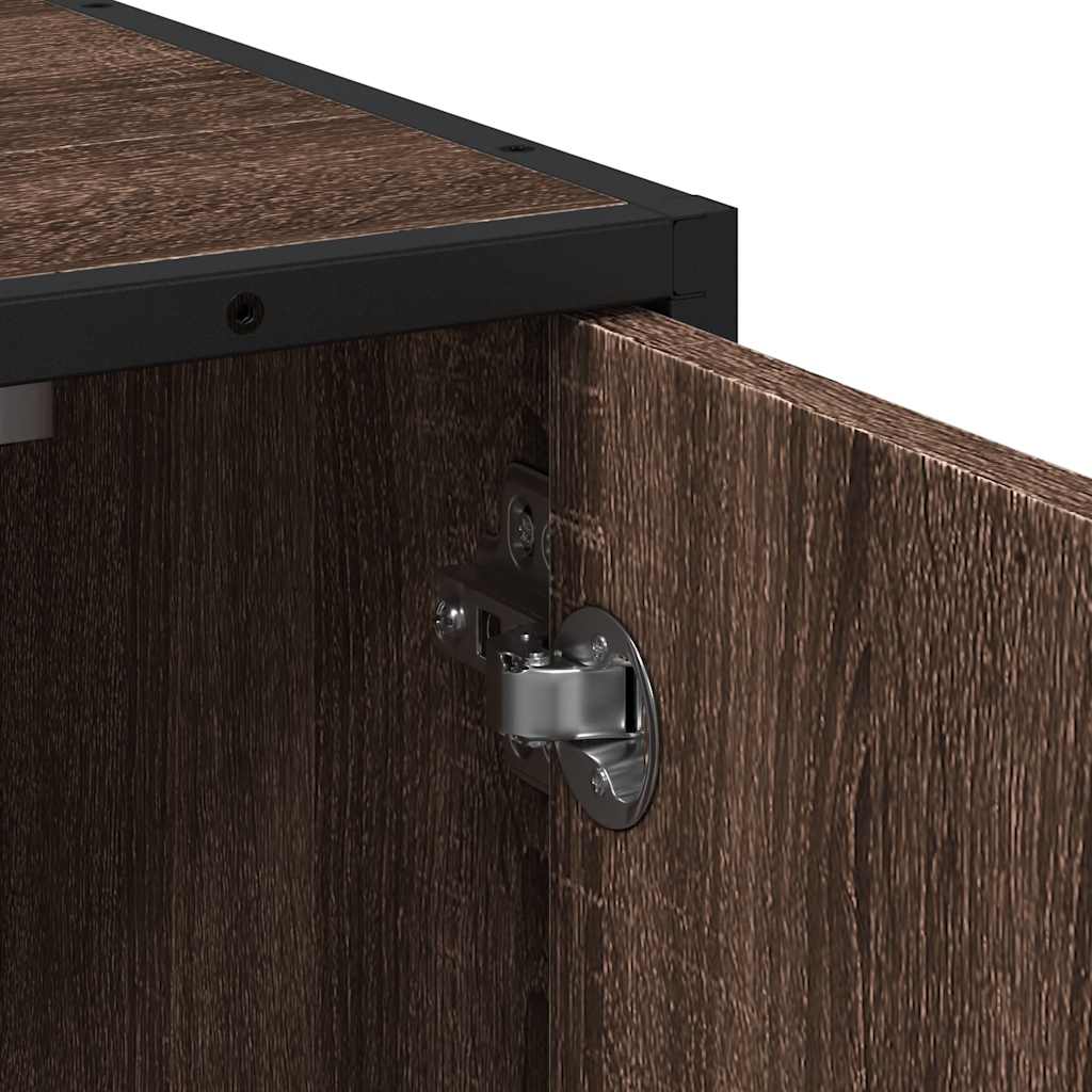 vidaXL Waschbeckenunterschrank Braun Eichen-Optik 65x33x60 cm
