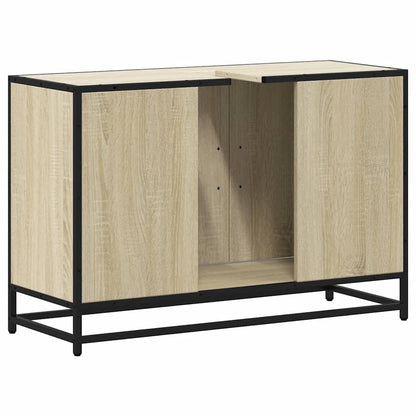 vidaXL Meuble sous-lavabo chêne Sonoma 90 x 33 x 60 cm en bois d'ingénierie