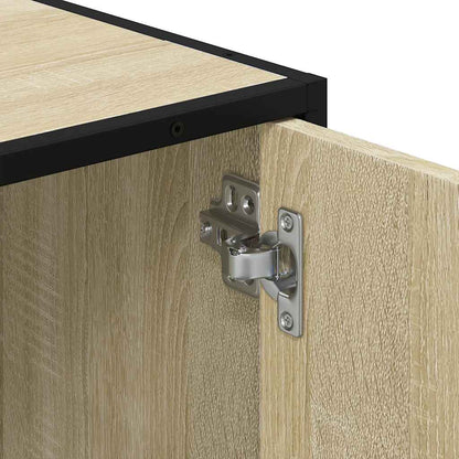 vidaXL Meuble sous-lavabo chêne Sonoma 90 x 33 x 60 cm en bois d'ingénierie