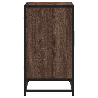 vidaXL Meuble sous-vasque marron aspect chêne 65x33x60 cm