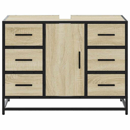 vidaXL Meuble sous-lavabo chêne Sonoma 80x33x60 cm Bois d'ingénierie