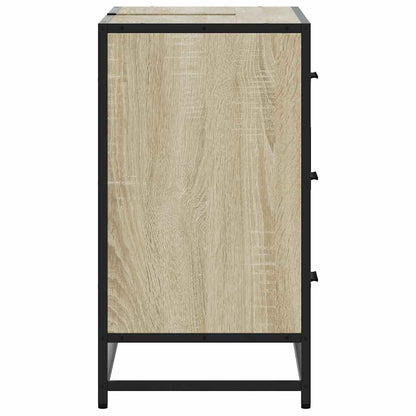 vidaXL Meuble sous-lavabo chêne Sonoma 80x33x60 cm Bois d'ingénierie