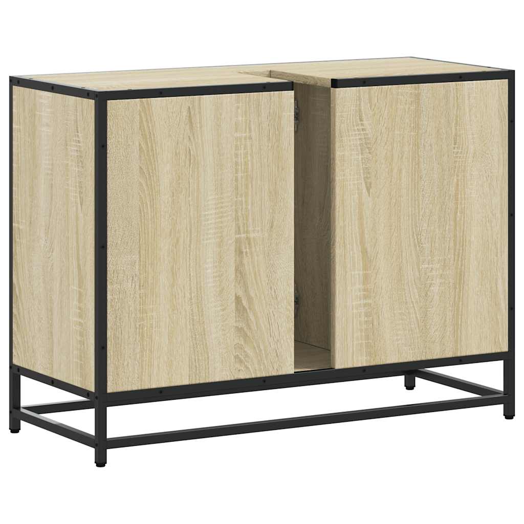 vidaXL Meuble sous-lavabo chêne Sonoma 80x33x60 cm Bois d'ingénierie