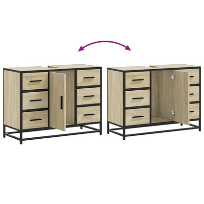 vidaXL Meuble sous-lavabo chêne Sonoma 80x33x60 cm Bois d'ingénierie