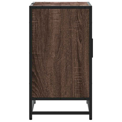 vidaXL Waschbeckenunterschrank Braun Eichen-Optik 65x33x60 cm