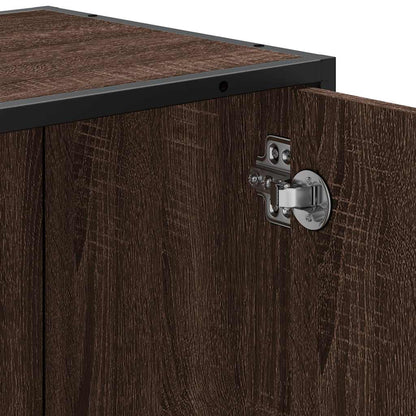 vidaXL Waschbeckenunterschrank Braun Eichen-Optik 65x33x60 cm