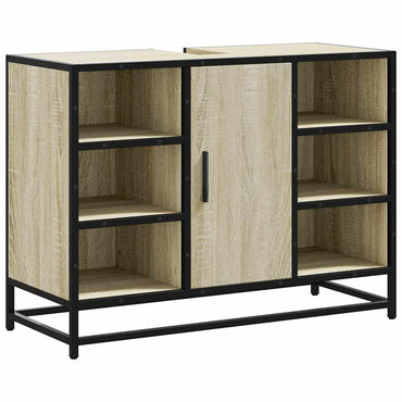 vidaXL Meuble sous-vasque chêne sonoma 80 x 33 x 60 cm Bois d'ingénierie