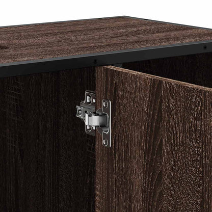 Meuble sous lavabo vidaXL aspect chêne marron 80x33x60 cm