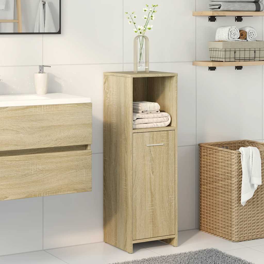 vidaXL Meuble de salle de bain chêne Sonoma 30x30x95 cm Bois d'ingénierie