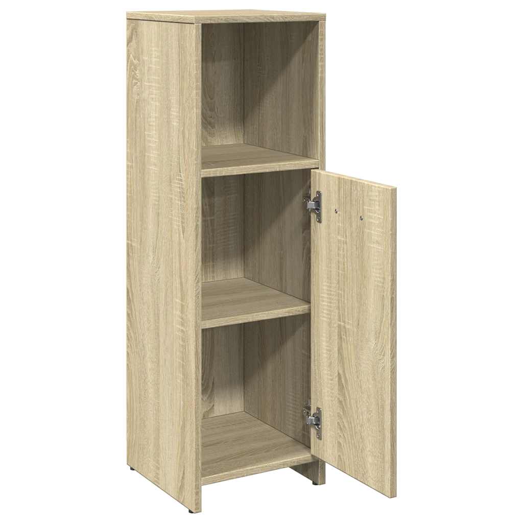 vidaXL Meuble de salle de bain chêne Sonoma 30x30x95 cm Bois d'ingénierie