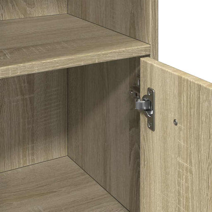 vidaXL Meuble de salle de bain chêne Sonoma 30x30x95 cm Bois d'ingénierie