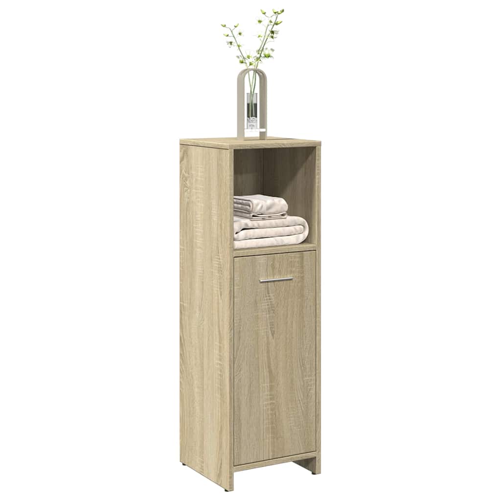 vidaXL Meuble de salle de bain chêne Sonoma 30x30x95 cm Bois d'ingénierie