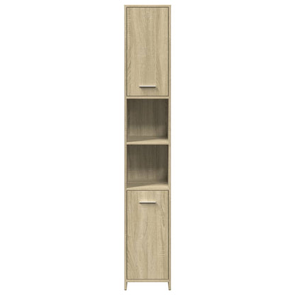 vidaXL Badezimmerschrank Sonoma-Eiche 30x30x183,5 cm Holzwerkstoff