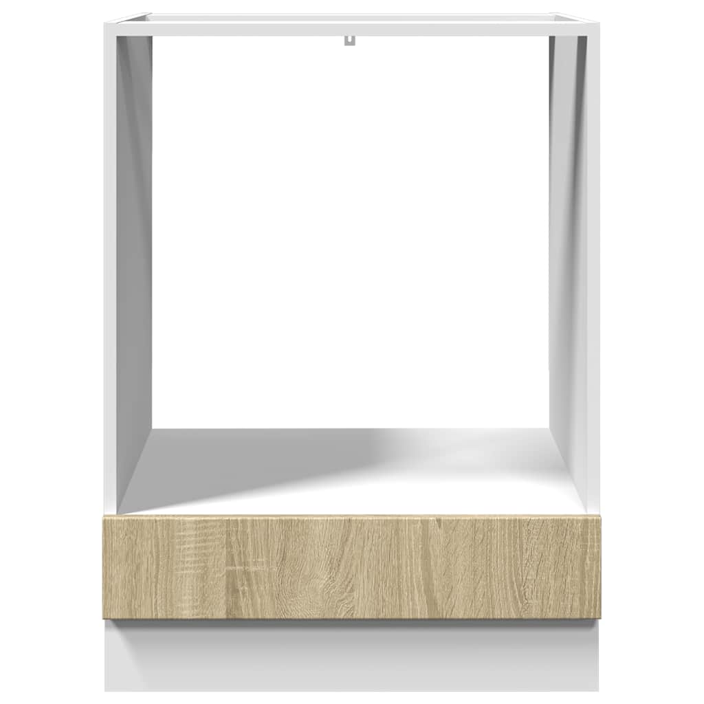 vidaXL Herdumbauschrank Sonoma-Eiche 60x46x81,5 cm Holzwerkstoff
