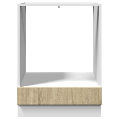 vidaXL Herdumbauschrank Sonoma-Eiche 60x46x81,5 cm Holzwerkstoff