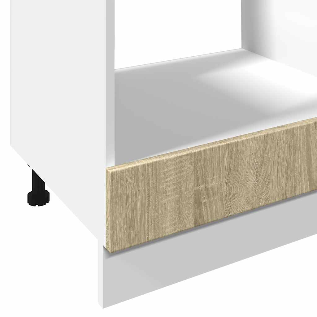 vidaXL Herdumbauschrank Sonoma-Eiche 60x46x81,5 cm Holzwerkstoff